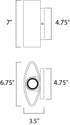 Maxim Lightray LED Outdoor Wall Mount in Brushed Aluminum Finish Model: 86152AL