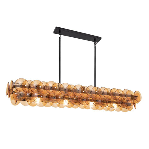 Maxim Loren Linear Pendant in Gunmetal Finish Model: 21826AMGM