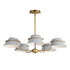 Maxim Lucas Chandelier in Natural Aged Brass Finish Model: 25225LFGNAB