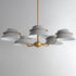 Maxim Lucas Chandelier in Natural Aged Brass Finish Model: 25225LFGNAB