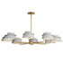 Maxim Lucas Chandelier in Natural Aged Brass Finish Model: 25228LFGNAB