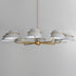 Maxim Lucas Chandelier in Natural Aged Brass Finish Model: 25228LFGNAB