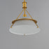 Maxim Lucas Single Pendant in Natural Aged Brass Finish Model: 25221LFGNAB