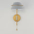 Maxim Lucas Wall Sconce in Natural Aged Brass Finish Model: 25220LFGNAB