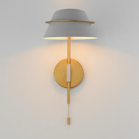 Maxim Lucas Wall Sconce in Natural Aged Brass Finish Model: 25220LFGNAB