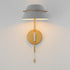 Maxim Lucas Wall Sconce in Natural Aged Brass Finish Model: 25220LFGNAB