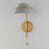 Maxim Lucas Wall Sconce in Natural Aged Brass Finish Model: 25220LFGNAB
