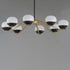 Maxim Lucerne Chandelier in Black Natural Aged Brass Finish Model: 24648MRBKNAB