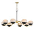 Maxim Lucerne Chandelier in Black Natural Aged Brass Finish Model: 24648MRBKNAB
