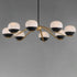 Maxim Lucerne Chandelier in Black Natural Aged Brass Finish Model: 24648MRBKNAB