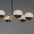 Maxim Lucerne Single Tier Chandelier in Black Natural Aged Brass Finish Model: 24646MRBKNAB