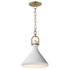 Maxim Lumi Single Pendant in Satin Brass Finish Model: 12383WTSBR