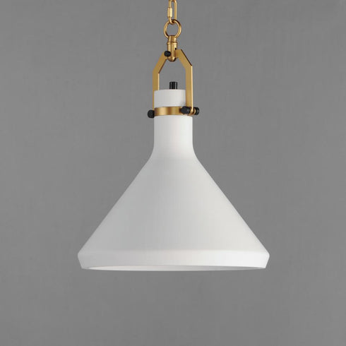 Maxim Lumi Single Pendant in Satin Brass Finish Model: 12383WTSBR