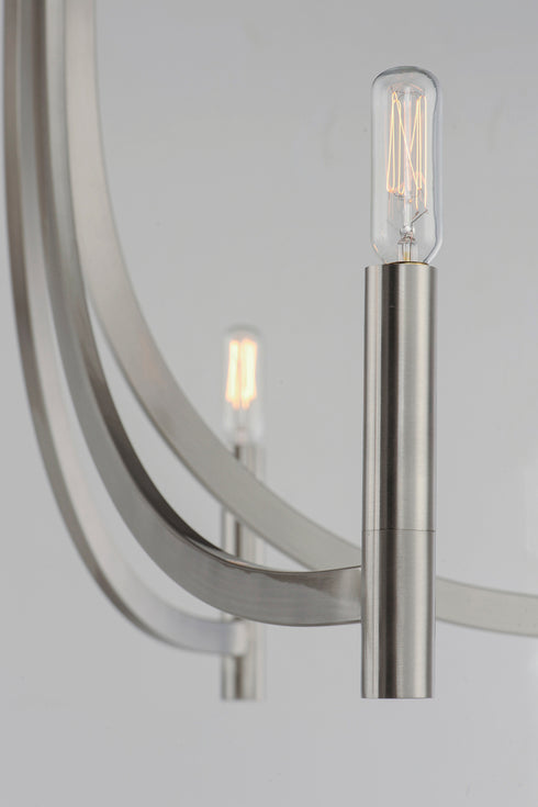 Maxim Lyndon Chandelier in Satin Nickel Finish Model: 21526SN