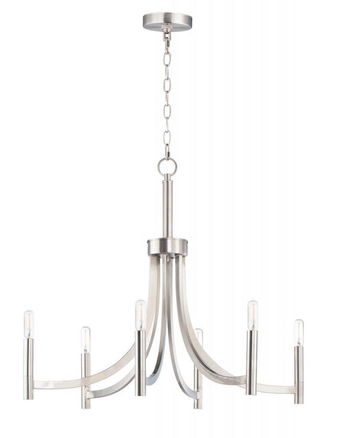 Maxim Lyndon Chandelier in Satin Nickel Finish Model: 21526SN