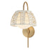 Maxim Macrame Wall Sconce in Gold Finish Model: 22481SWGLD