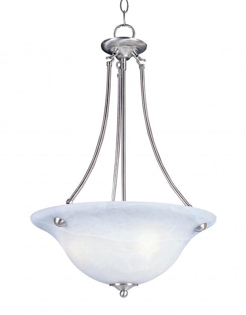 Maxim Malaga Invert Bowl Pendant in Satin Nickel Finish Model: 2682FTSN