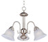 Maxim Malaga Mini Chandelier in Satin Nickel Finish Model: 2697FTSN
