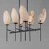 Maxim Maldives Chandelier in Black Finish Model: 12607NABK
