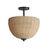 Maxim Maldives Semi Flush Mount in Black Finish Model: 12604NABK
