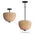 Maxim Maldives Semi Flush Mount in Black Finish Model: 12604NABK