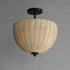 Maxim Maldives Semi Flush Mount in Black Finish Model: 12604NABK