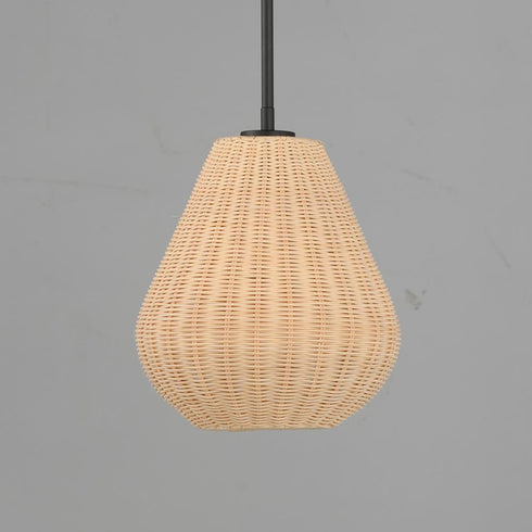 Maxim Maldives Single Pendant in Black Finish Model: 12602NABK