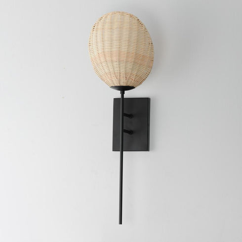 Maxim Maldives Wall Sconce in Black Finish Model: 12601NABK
