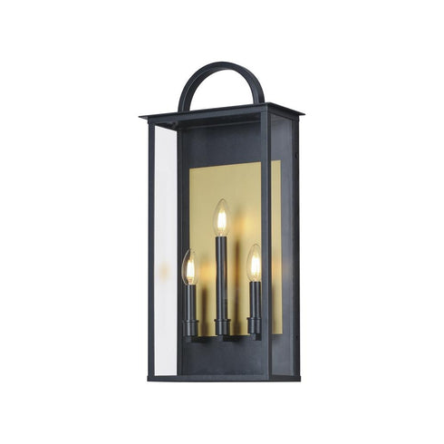 Maxim Manchester Outdoor Wall Mount in Black Finish Model: 30756CLBK