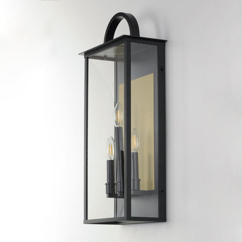 Maxim Manchester Outdoor Wall Mount in Black Finish Model: 30756CLBK