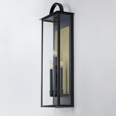 Maxim Manchester Outdoor Wall Mount in Black Finish Model: 30758CLBK