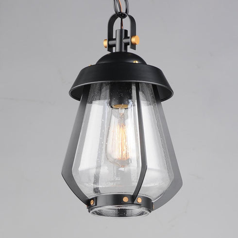 Maxim Mariner Outdoor Pendant in Black / Antique Brass Finish Model: 30621CDBKAB