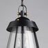 Maxim Mariner Outdoor Pendant in Black / Antique Brass Finish Model: 30623CDBKAB