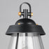 Maxim Mariner Outdoor Pol Post Mount in Black / Antique Brass Finish Model: 30629CDBKAB