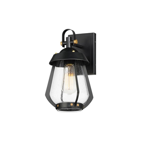 Maxim Mariner Outdoor Wall Mount in Black / Antique Brass Finish Model: 30620CDBKAB