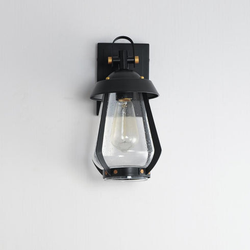 Maxim Mariner Outdoor Wall Mount in Black / Antique Brass Finish Model: 30620CDBKAB