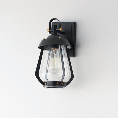 Maxim Mariner Outdoor Wall Mount in Black / Antique Brass Finish Model: 30620CDBKAB