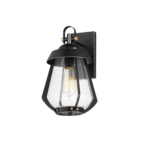 Maxim Mariner Outdoor Wall Mount in Black / Antique Brass Finish Model: 30622CDBKAB