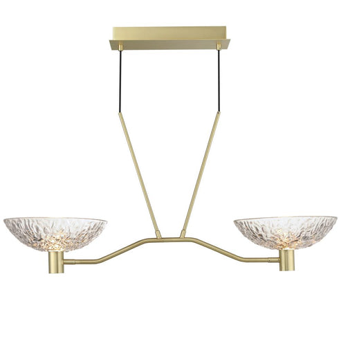 Maxim Metropolis Linear Pendant in Satin Brass Finish Model: 24982TCSBR