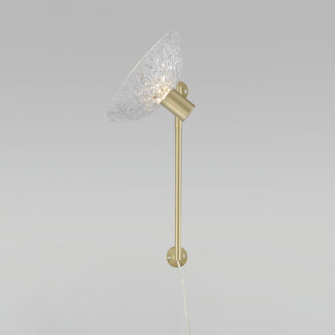 Maxim Metropolis Pin Up Wall Sconce in Satin Brass Finish Model: 24980TCSBR