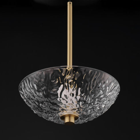 Maxim Metropolis Single Pendant in Satin Brass Finish Model: 24981TCSBR