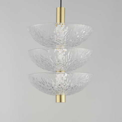 Maxim Metropolis Single Pendant in Satin Brass Finish Model: 24983TCSBR