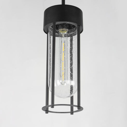 Maxim Millennial Outdoor Hanging Lantern in Black Finish Model: 30587CDBK