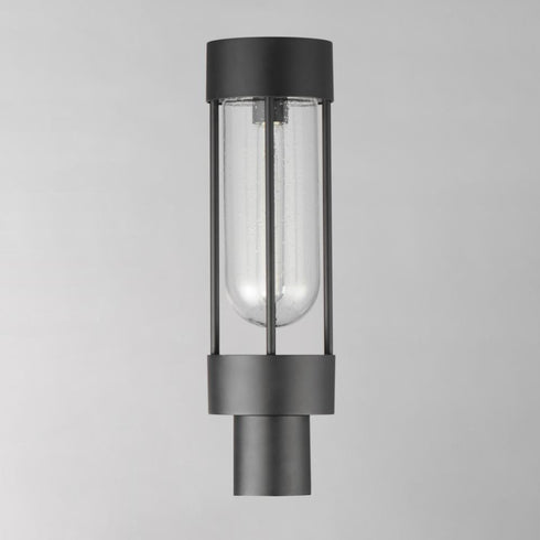 Maxim Millennial Outdoor Pol Post Mount in Black Finish Model: 30580CDBK
