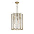 Maxim Miramar Entry Foyer Pendant in Capiz / Natural Aged Brass Finish Model: 12802CZNAB