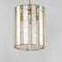 Maxim Miramar Entry Foyer Pendant in Capiz / Natural Aged Brass Finish Model: 12802CZNAB