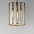Maxim Miramar Entry Foyer Pendant in Capiz / Natural Aged Brass Finish Model: 12802CZNAB