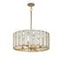 Maxim Miramar Single Pendant in Capiz / Natural Aged Brass Finish Model: 12804CZNAB