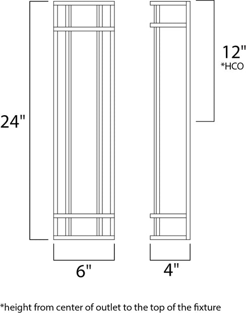 Maxim Moon Ray Outdoor Wall Mount in Satin Nickel Finish Model: 55575WTSN