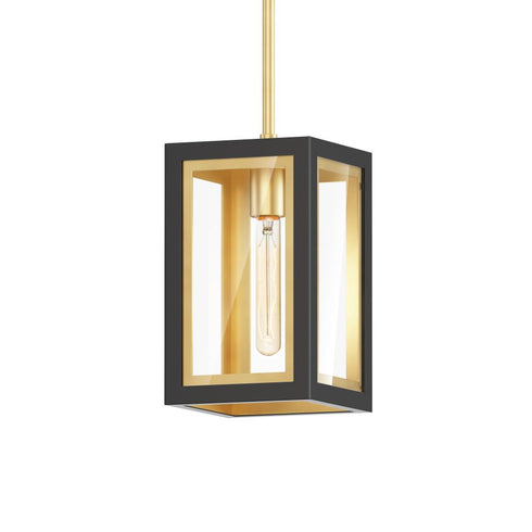 Maxim Neoclass Outdoor Pendant in Black / Gold Finish Model: 30051CLBKGLD